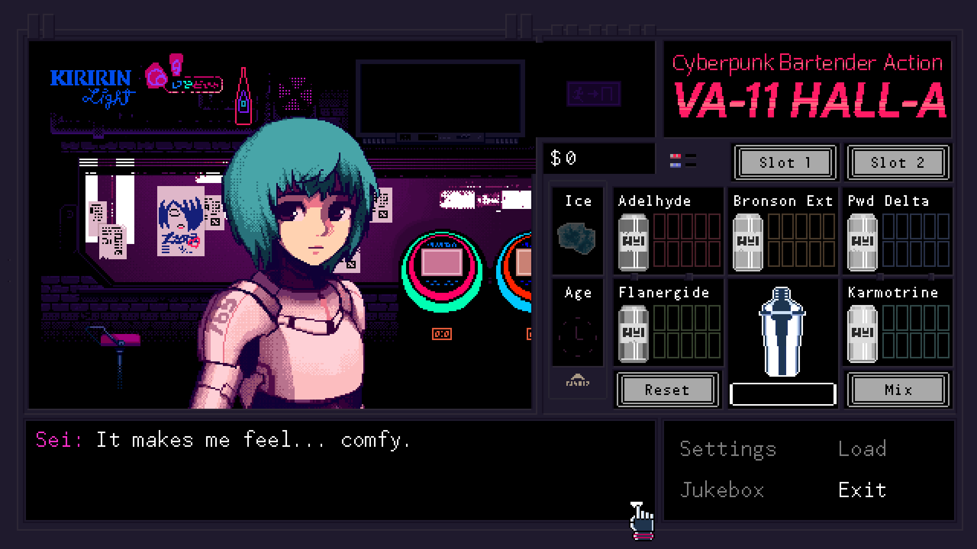 VA-11 Hall-A: Cyberpunk Bartender Action
