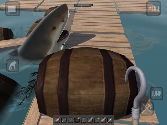 Raft Island Shark Survival