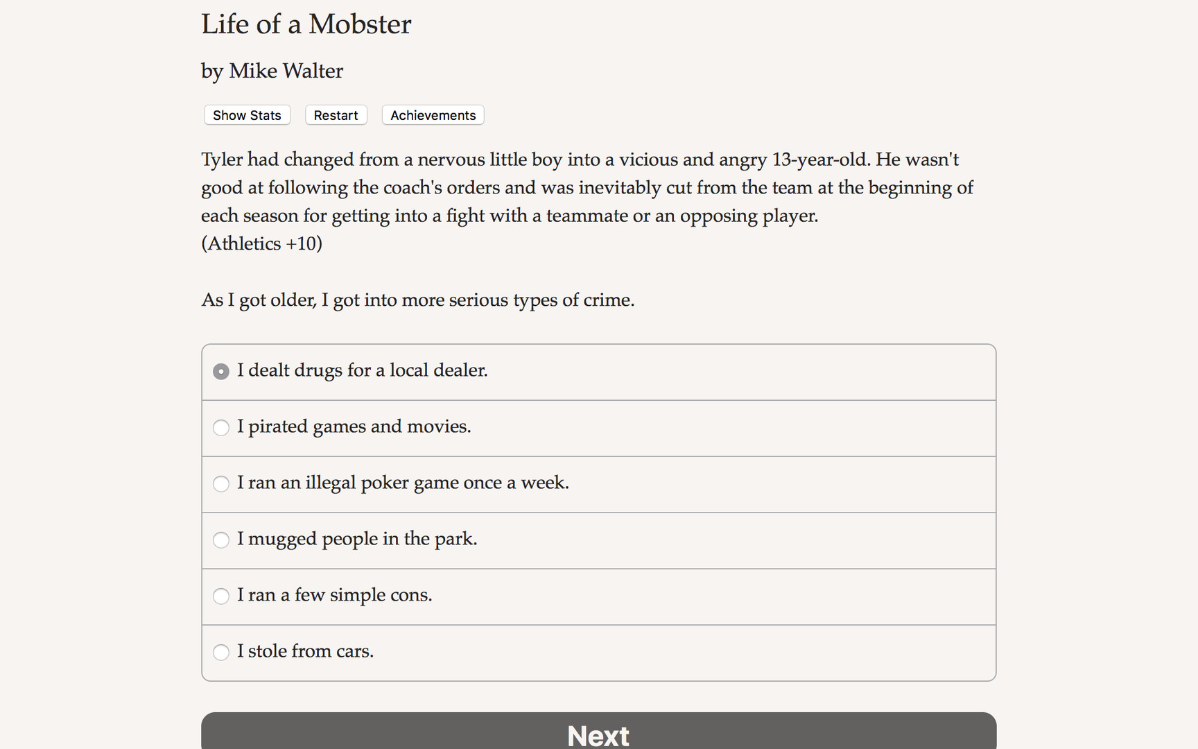Life of a Mobster