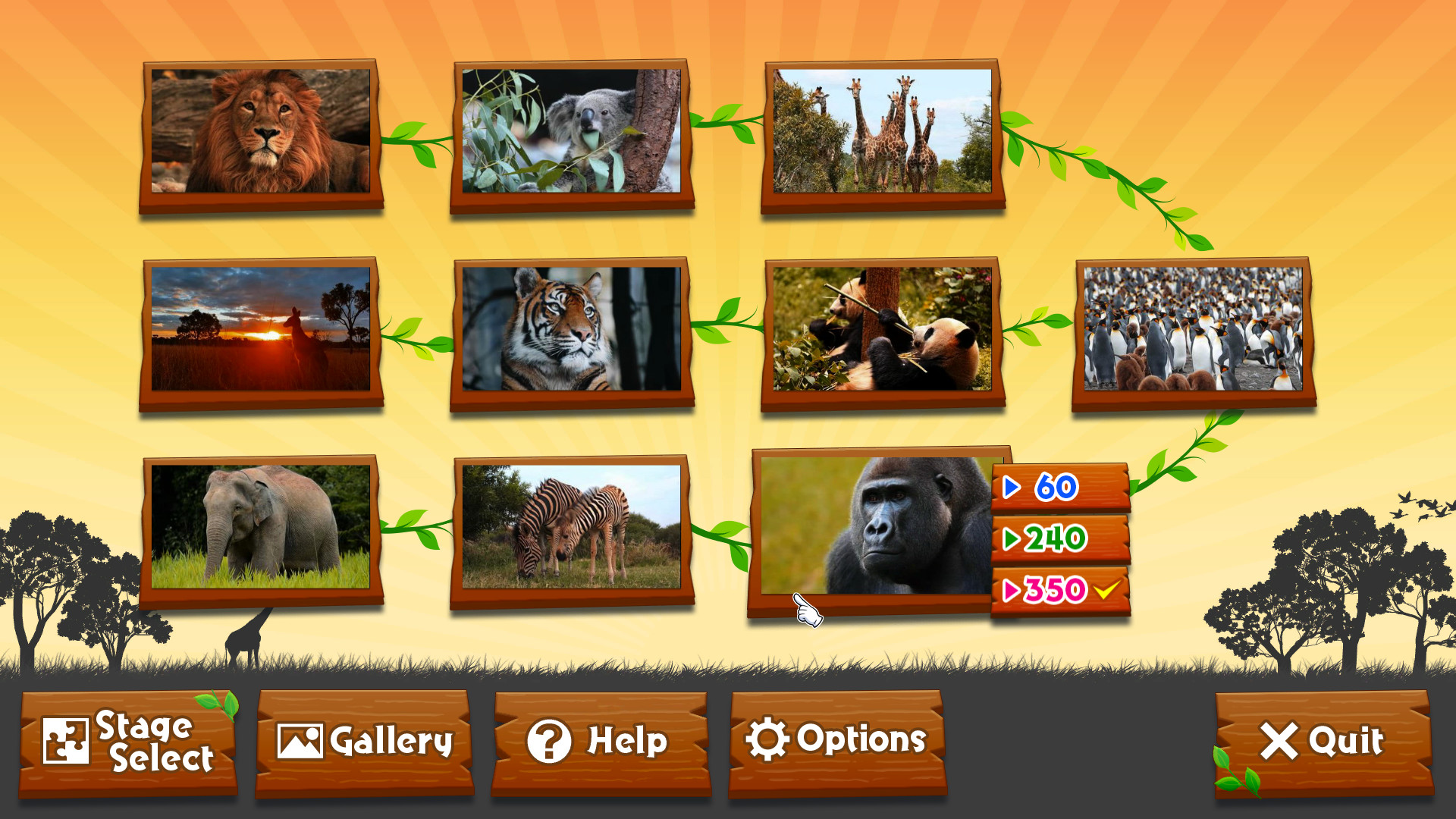 Wild Animals – Animated Jigsaws