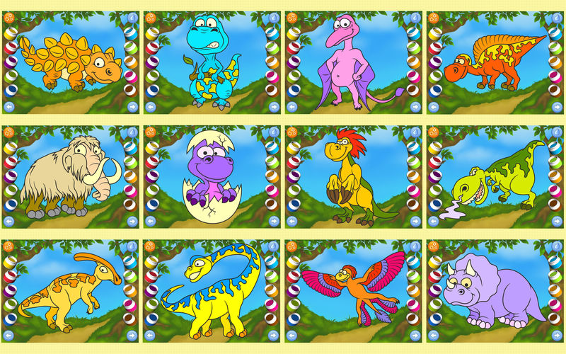 Dinosaurs – Connect the Dots and Add Colors