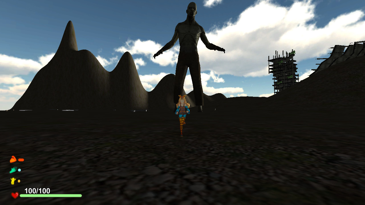 Attack of the Gigant Zombie vs Unity chan