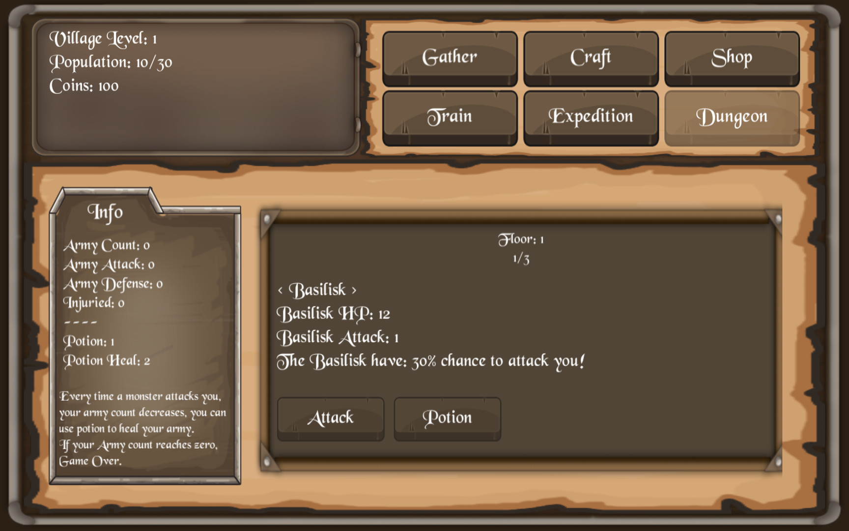 Craft &amp; Dungeon