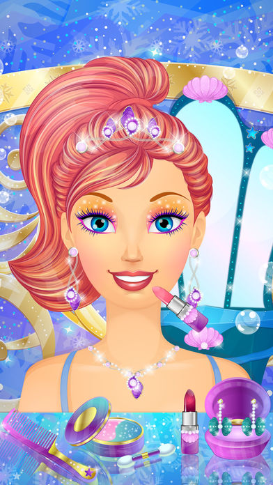 Ice Princess Mermaid Salon: Girls Makeover Games