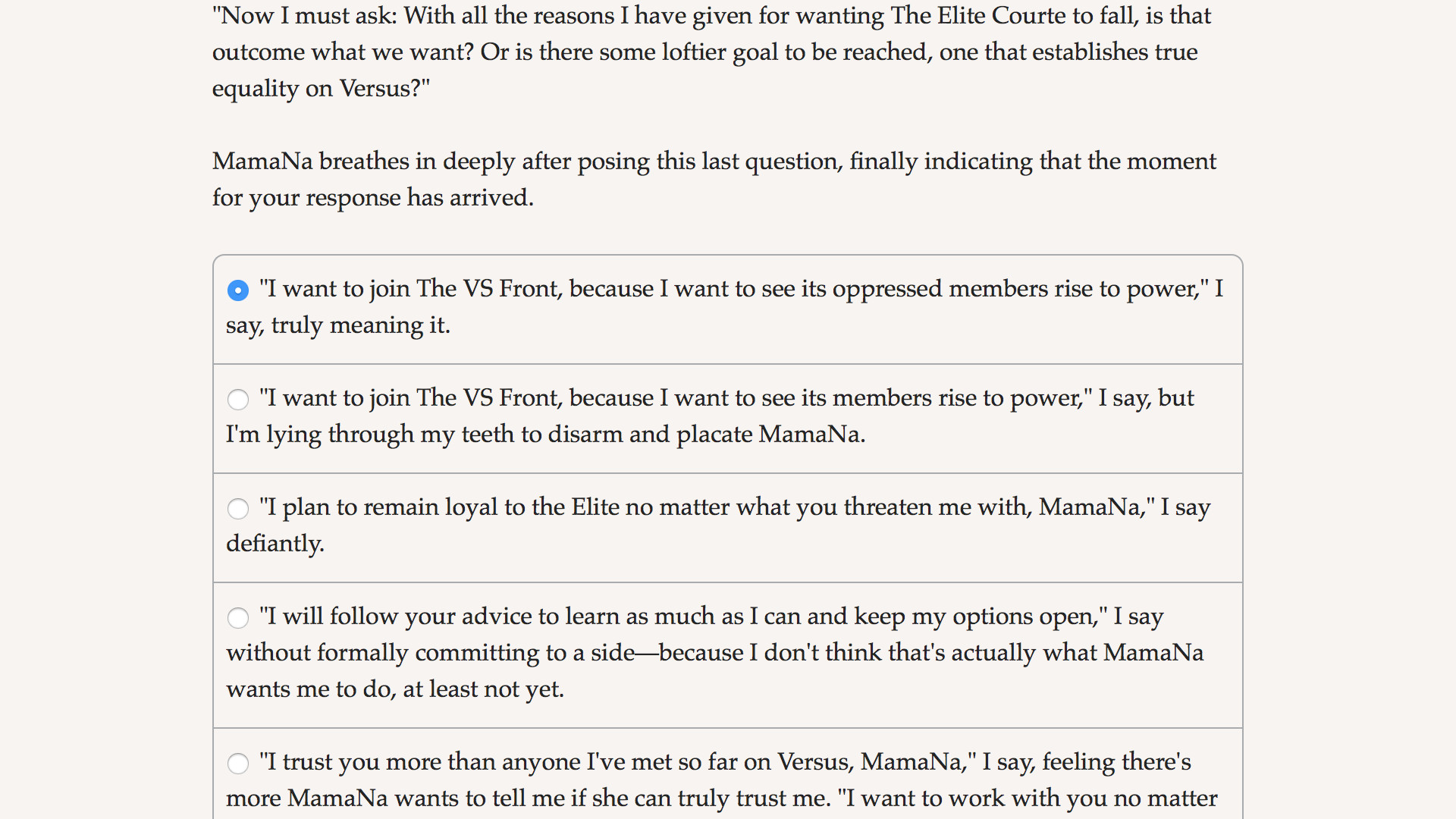 Versus: The Elite Trials