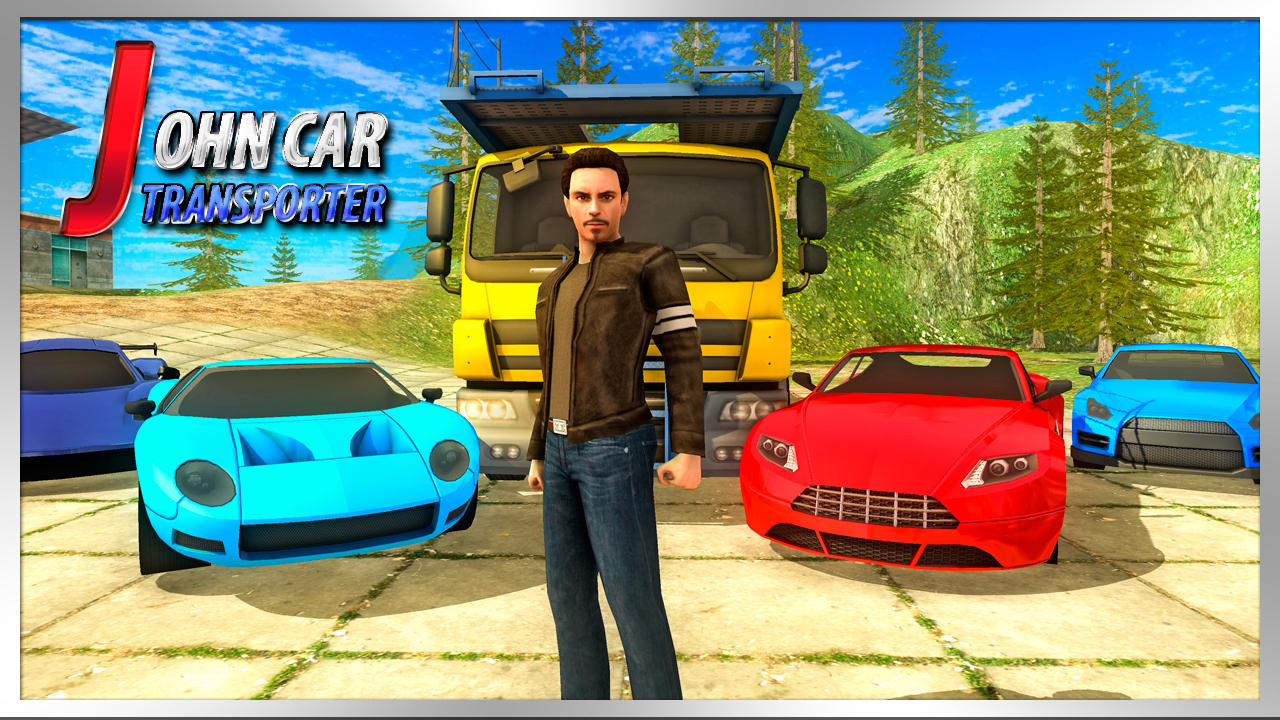 John: Car Transporter Truck 3D