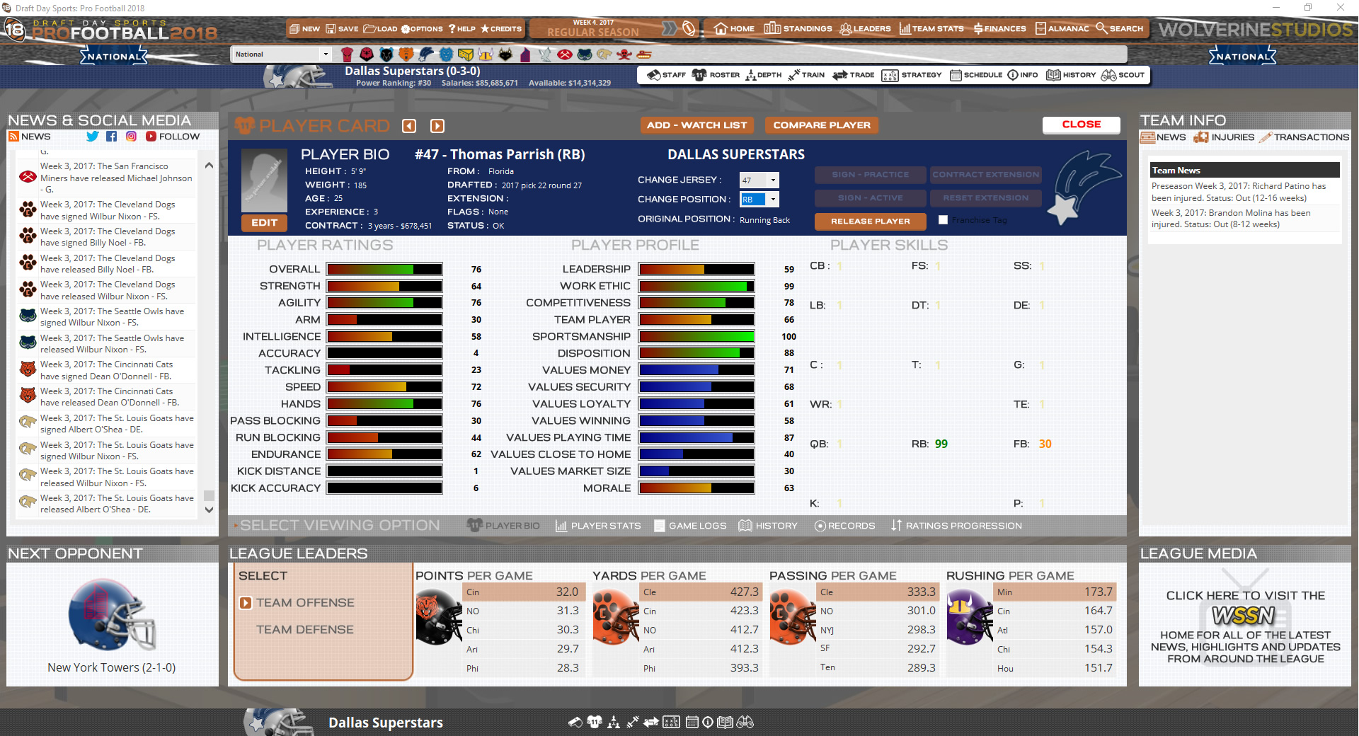 Draft Day Sports: Pro Football 2018