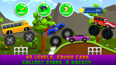 Monster Trucks Kids Racing Game