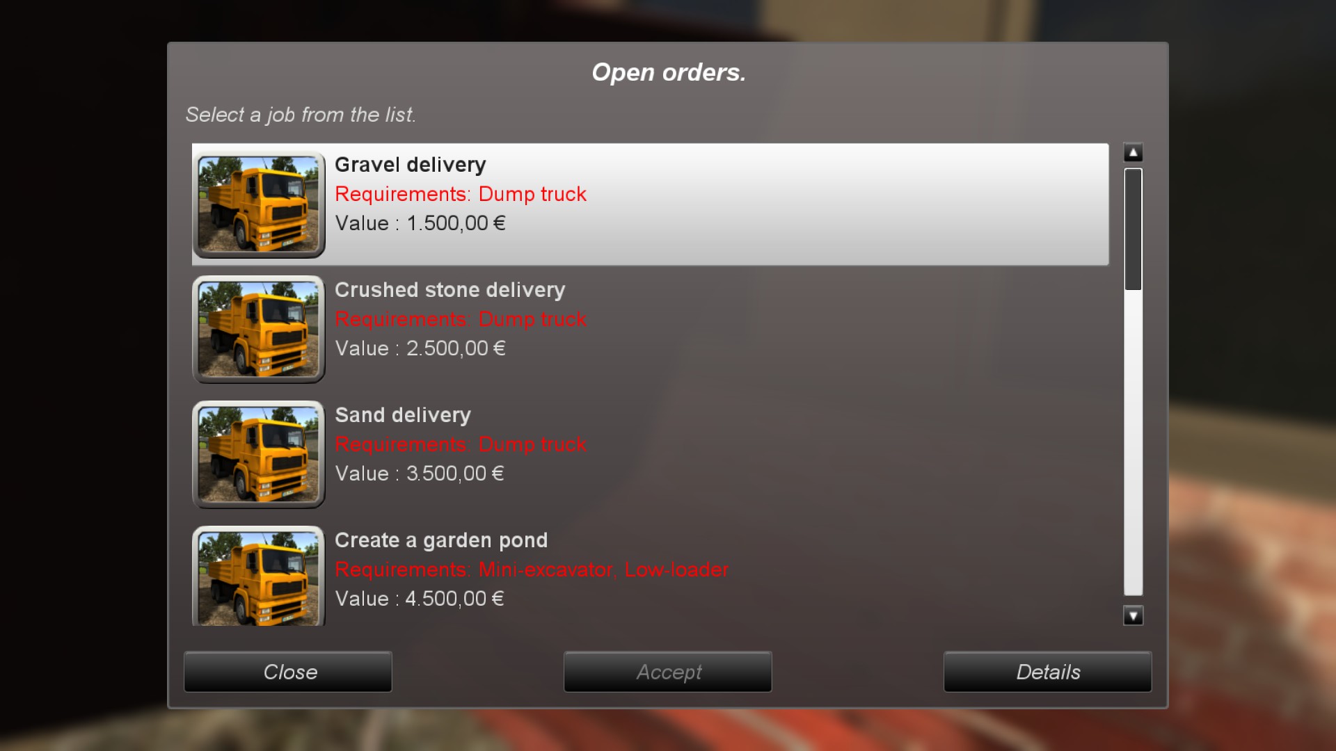 Professional Construction: The Simulation