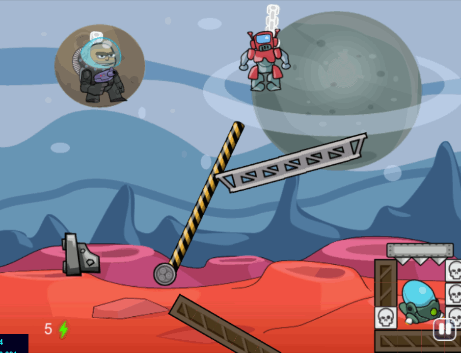 Space Captain vs Mega Robots