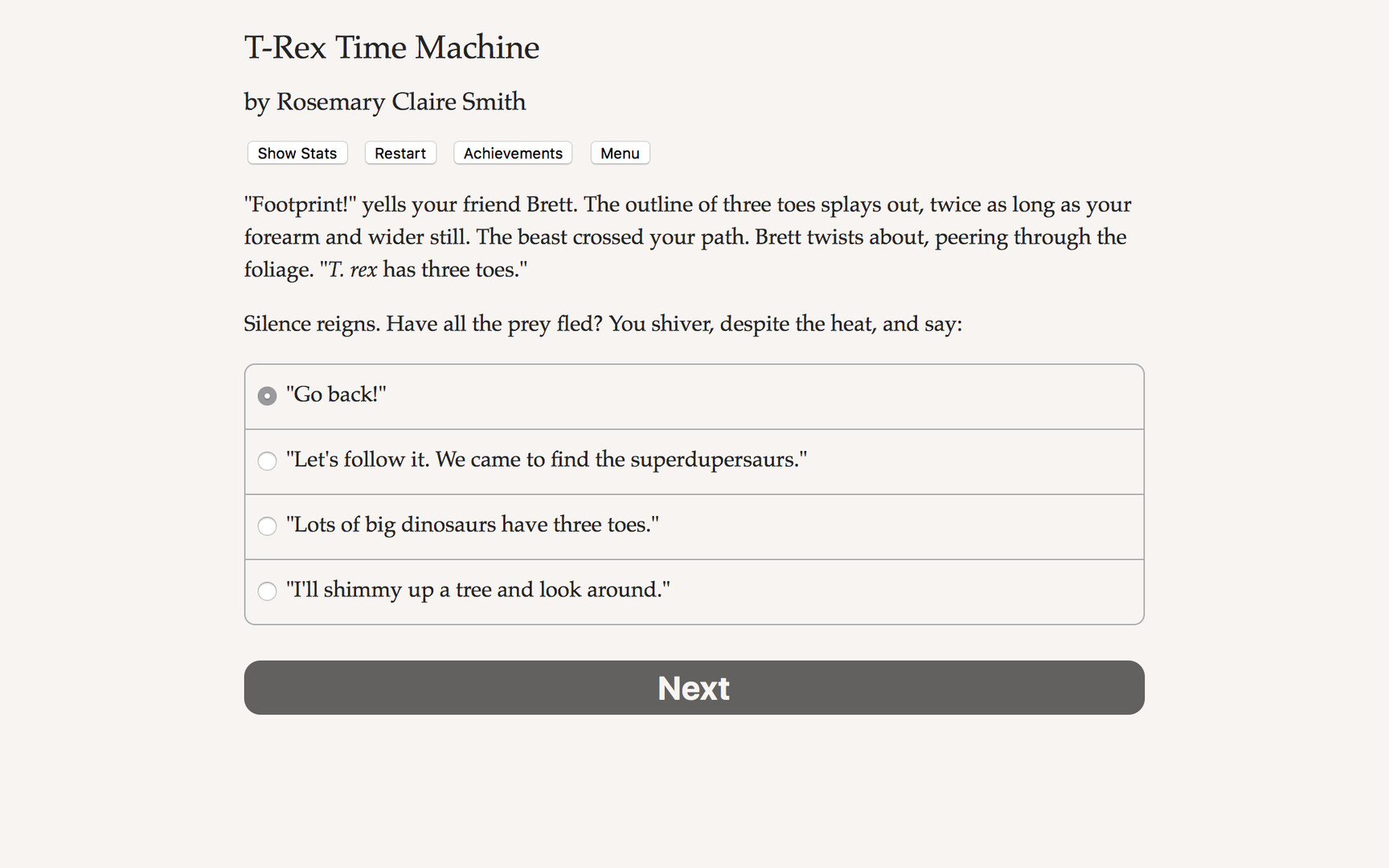 T-Rex Time Machine