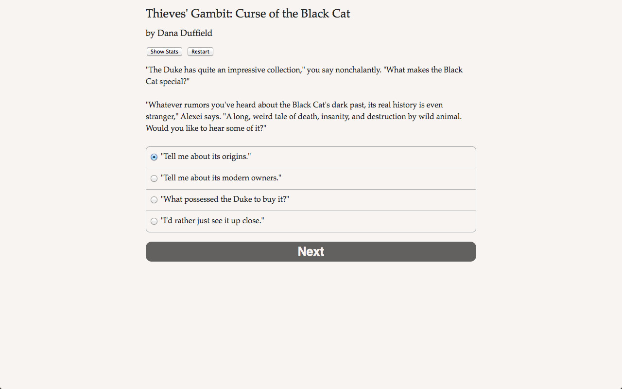 Thieves’ Gambit: The Curse of the Black Cat