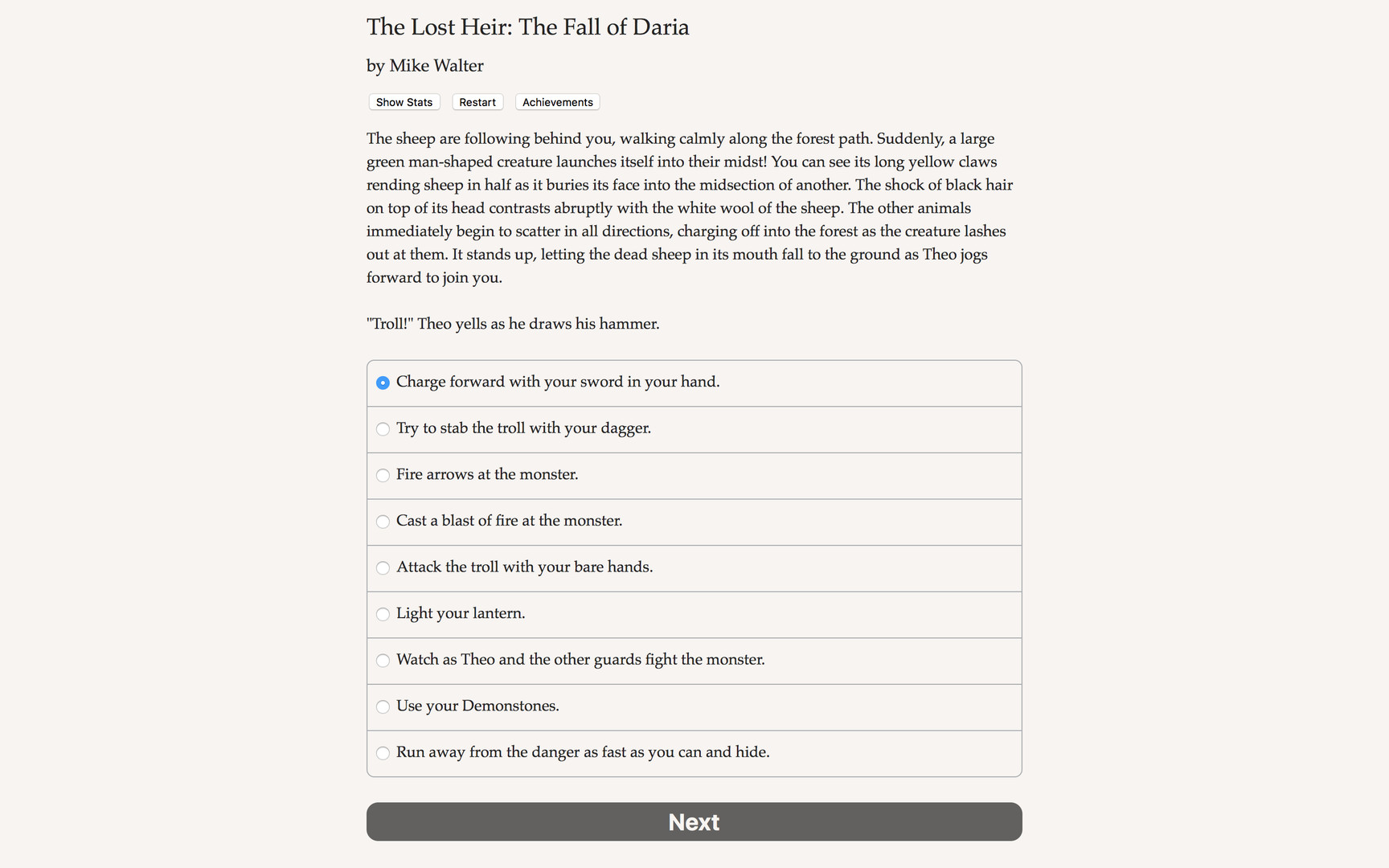 The Lost Heir: The Fall of Daria