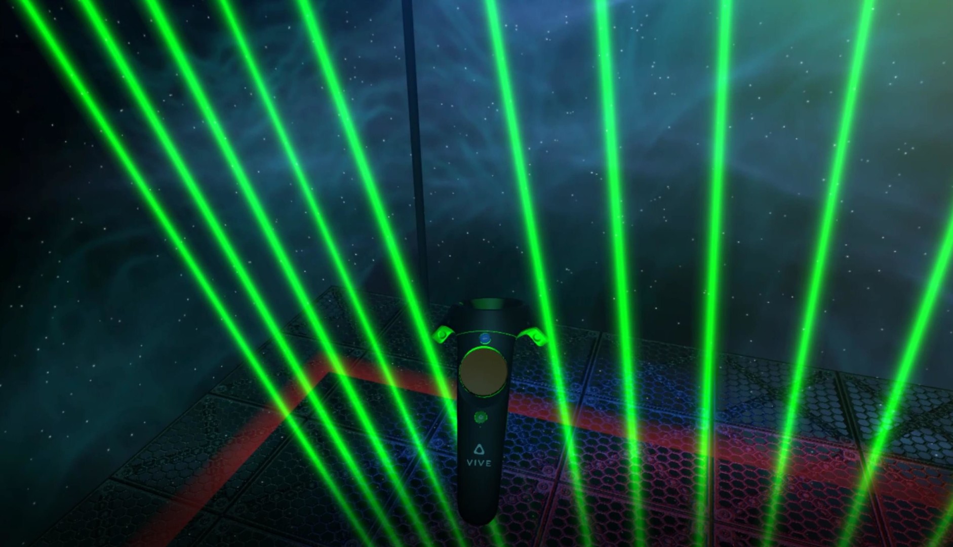 VR Laser Harp