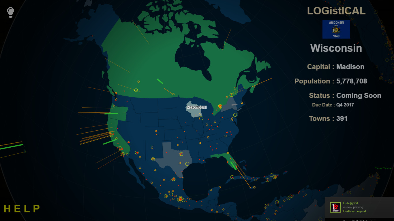 Logistical: USA – Wisconsin
