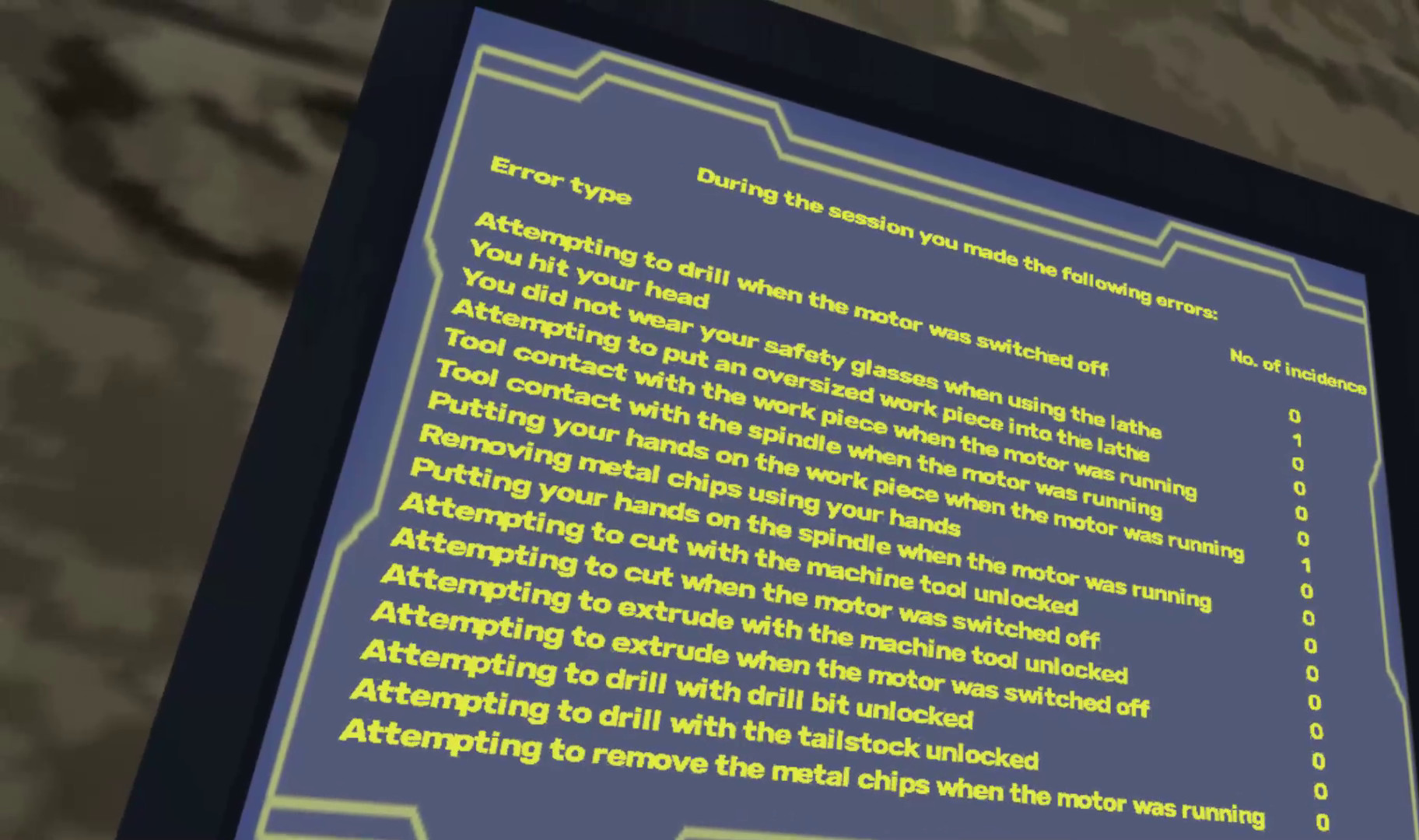 Lathe Safety Simulator