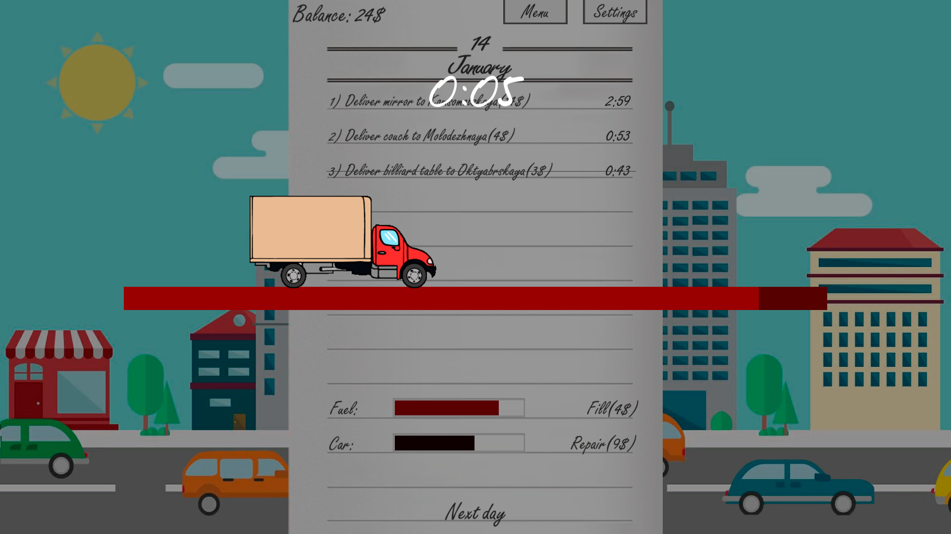 Delivery man simulator