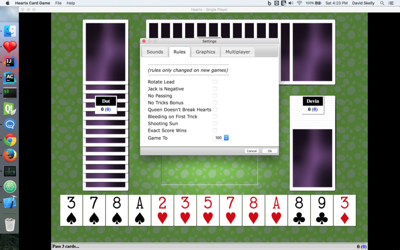 Hearts Card Game