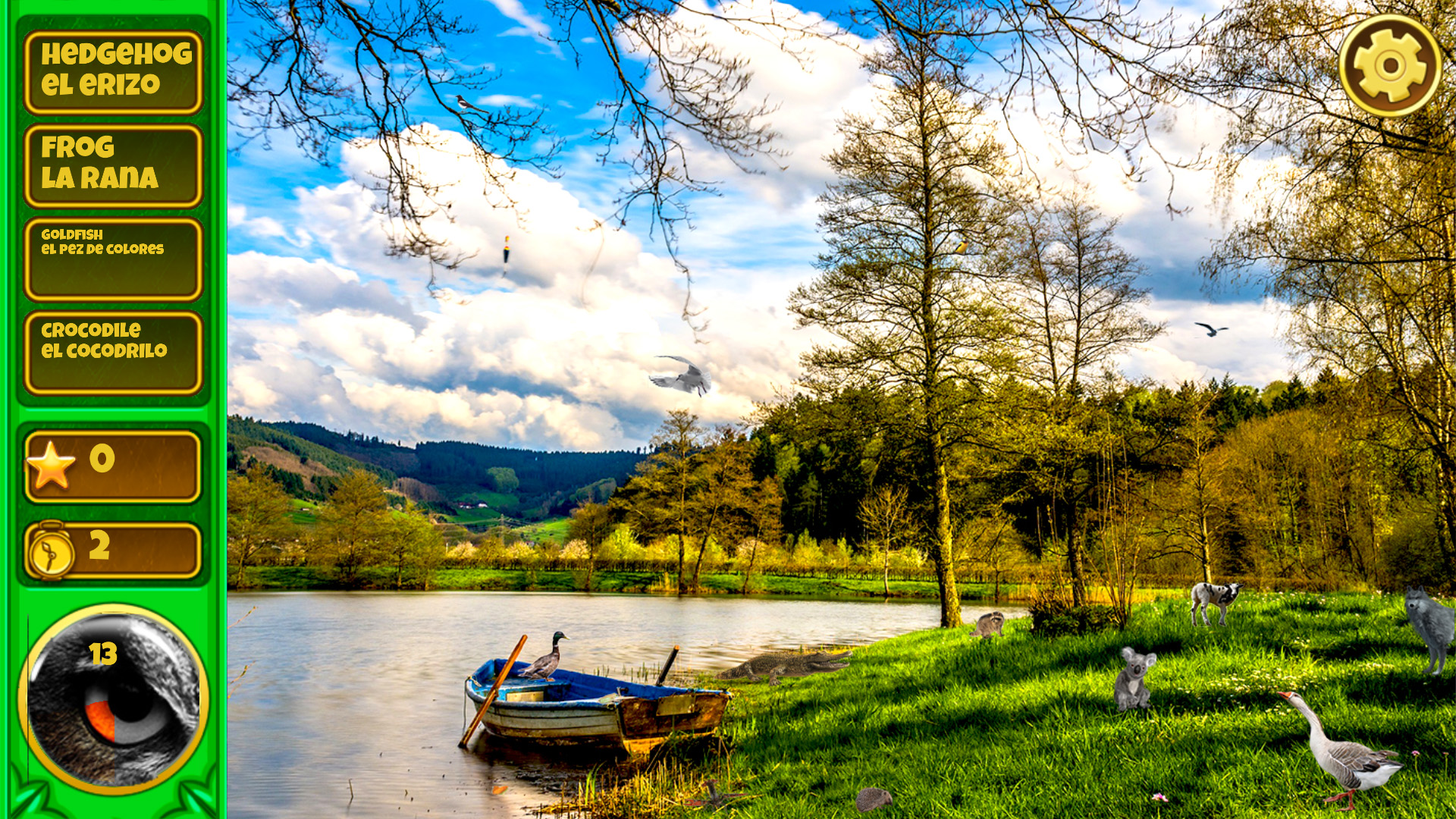 Hidden Animals: English – Spanish