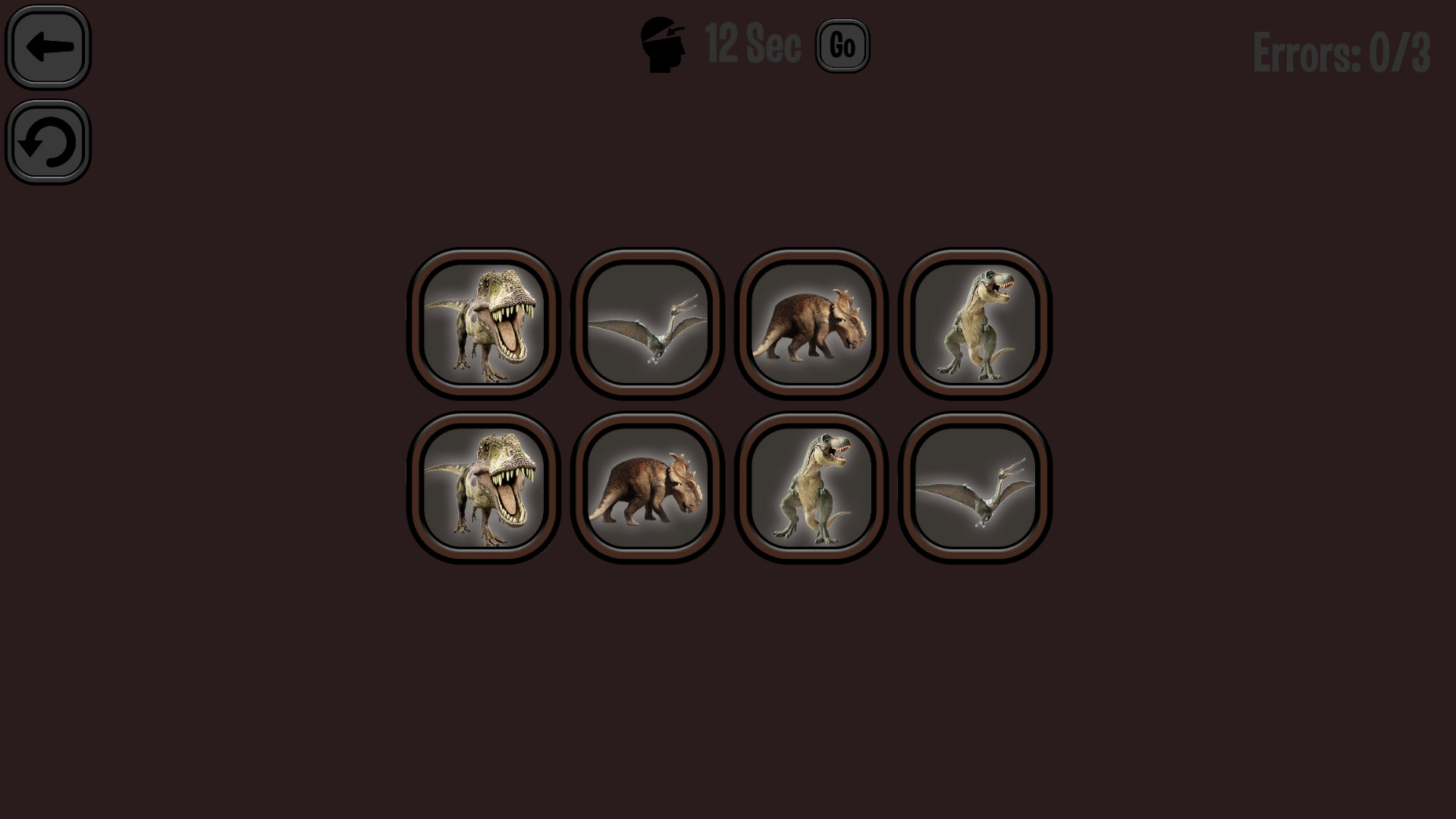 Animals Memory: Dinosaurs