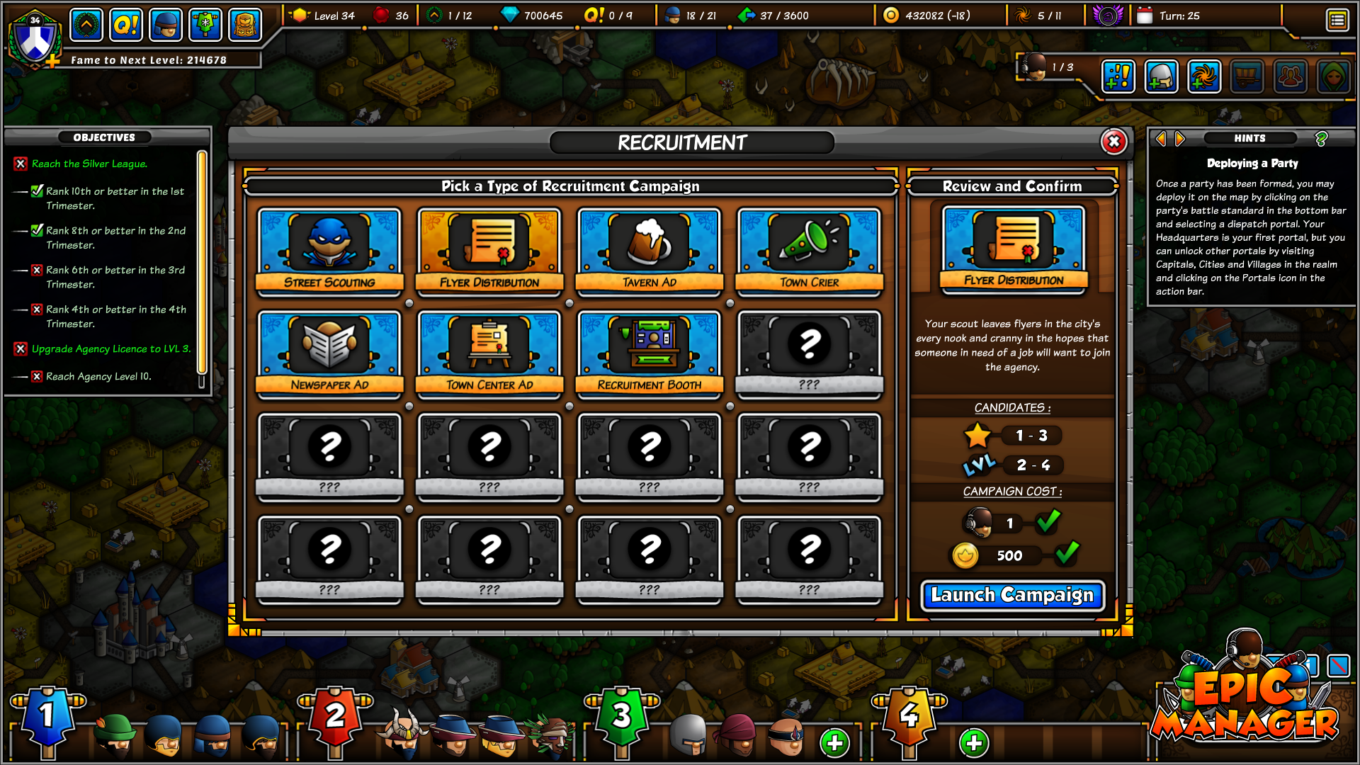 Epic Manager – Create Your Own Adventuring Agency