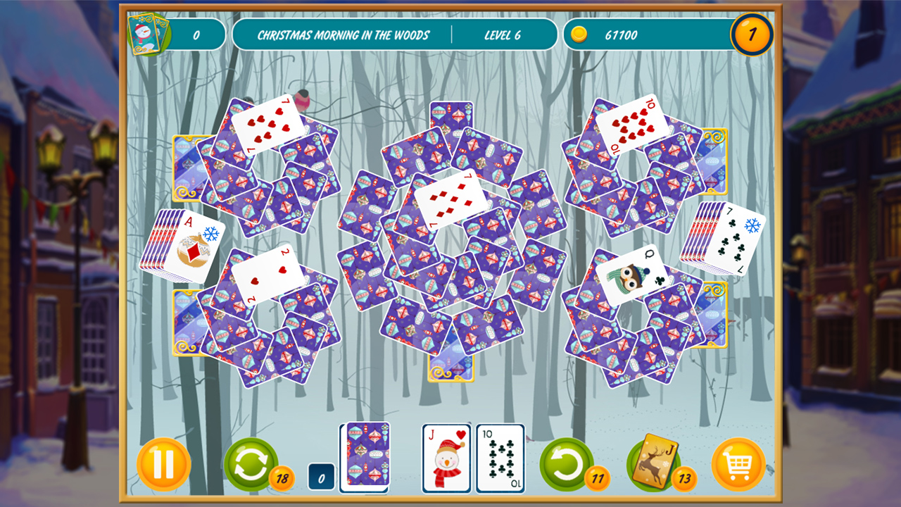 Solitaire Christmas: Match 2 Cards