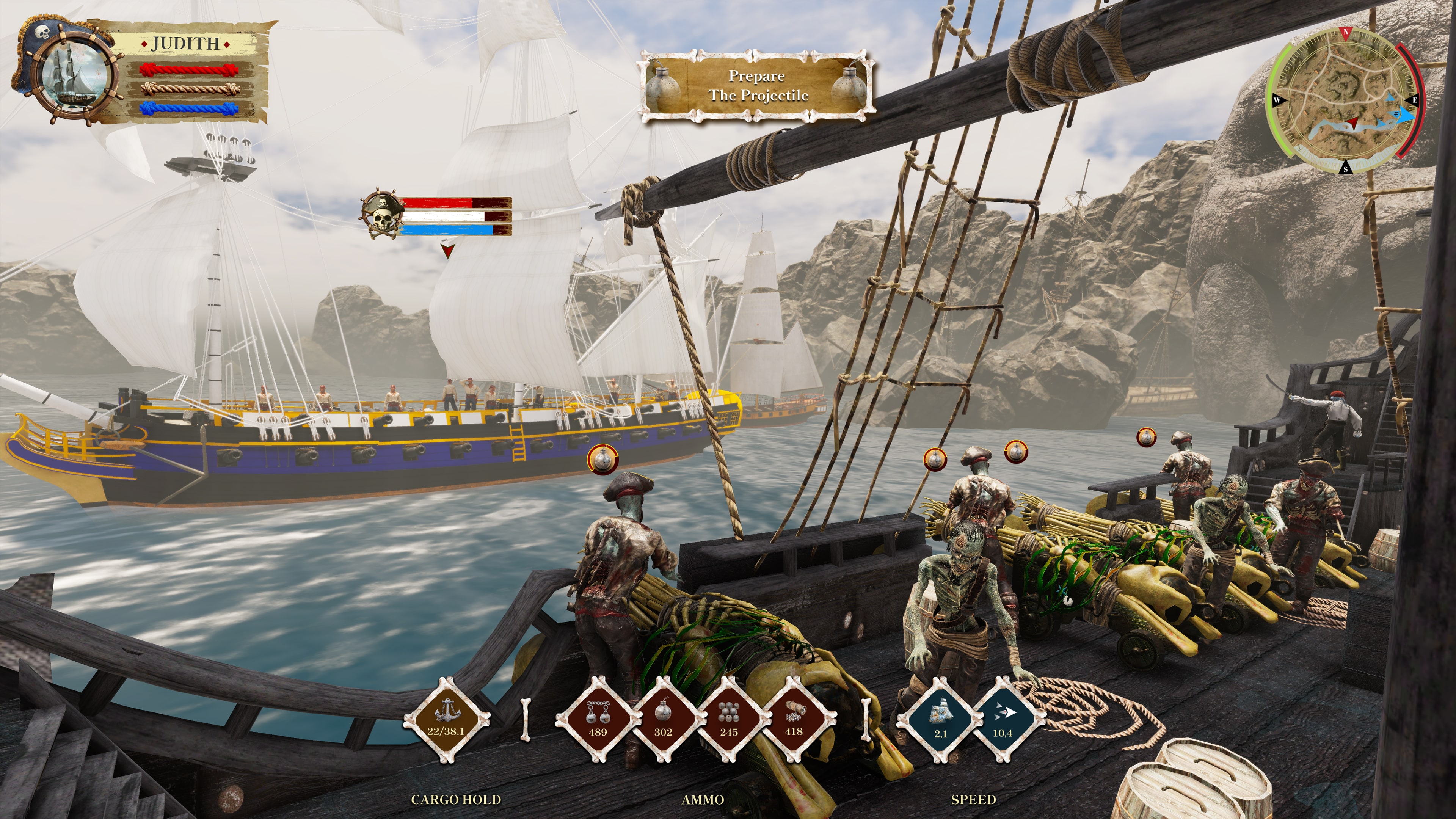 Pirate Simulator: Corsair Skull &amp; Sails