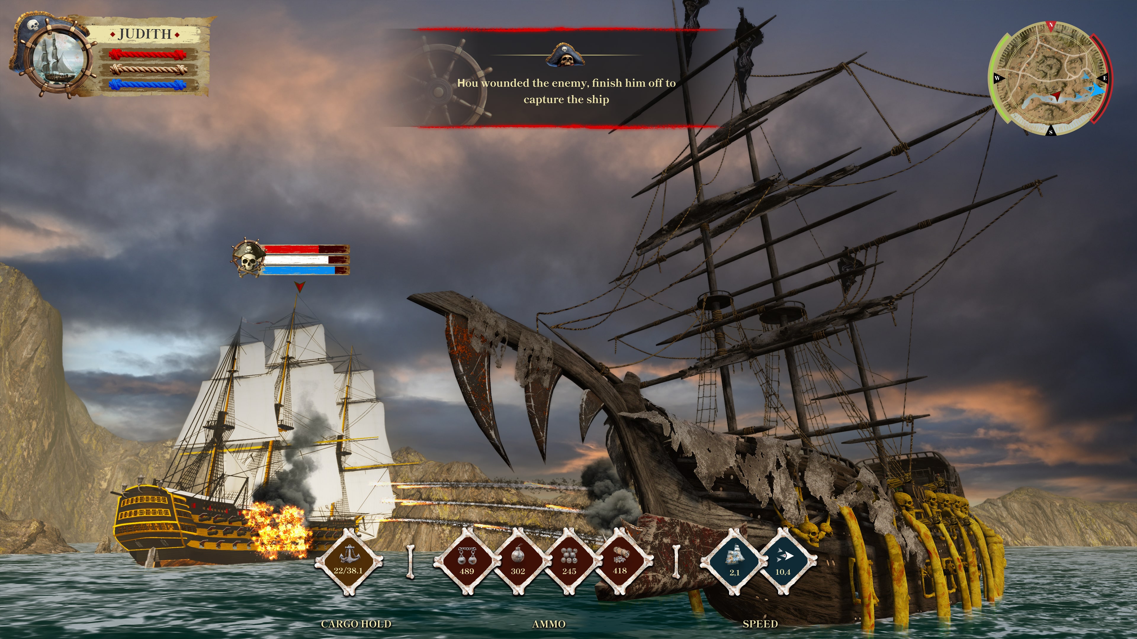 Pirate Simulator: Corsair Skull &amp; Sails