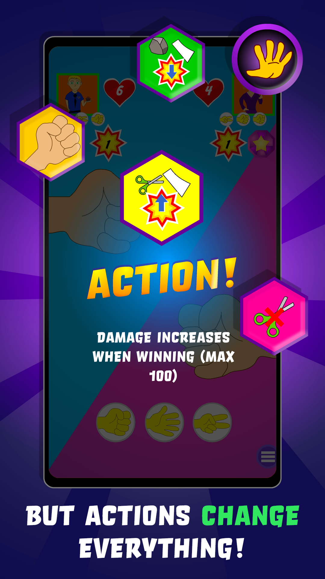 Rock Paper Scissors Action!