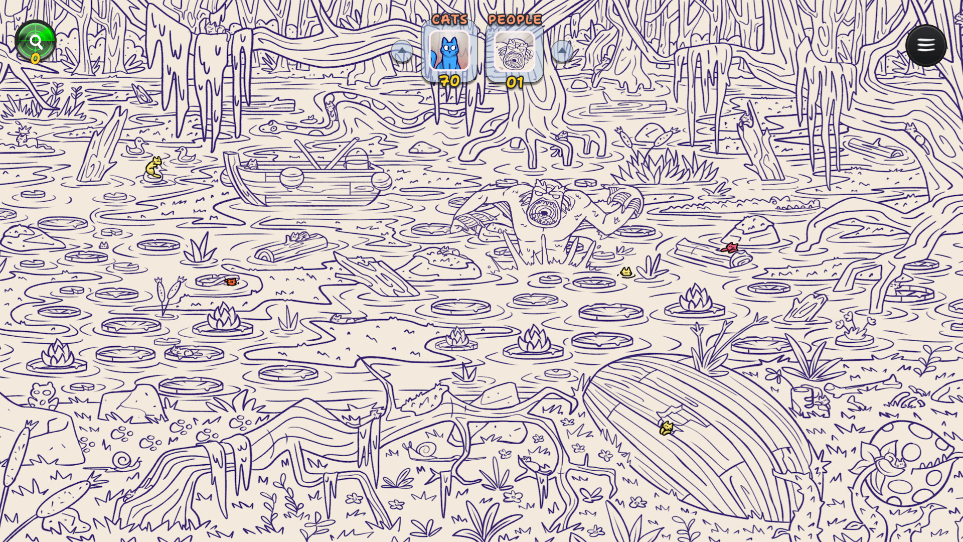 Hidden Cats in Spooky Village