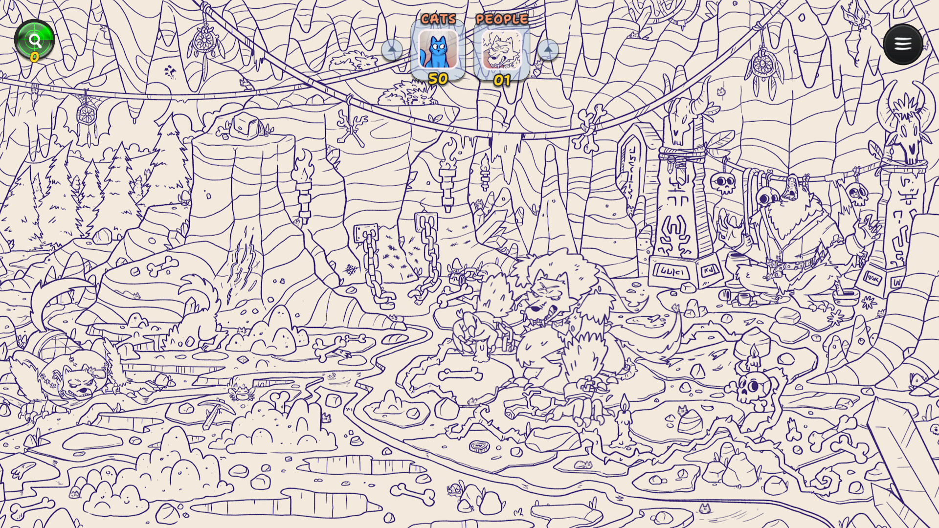 Hidden Cats in Spooky Village