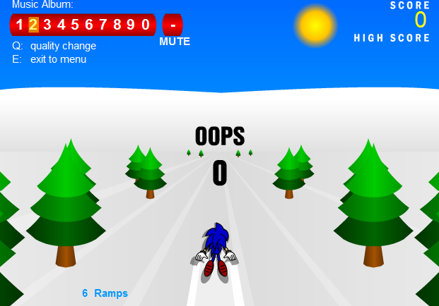 Sonic 3D Snowboarding