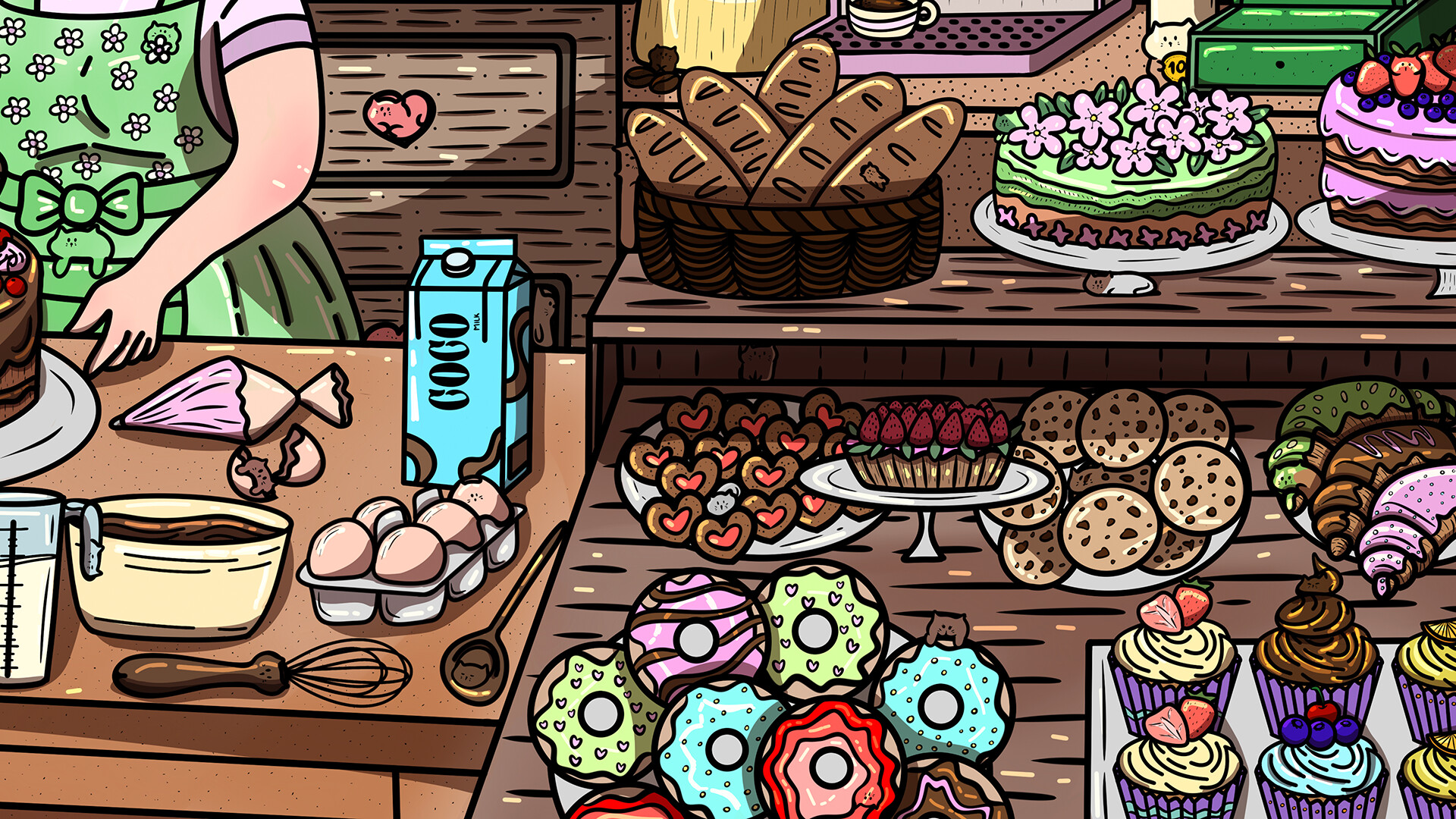100 Bakery Cats
