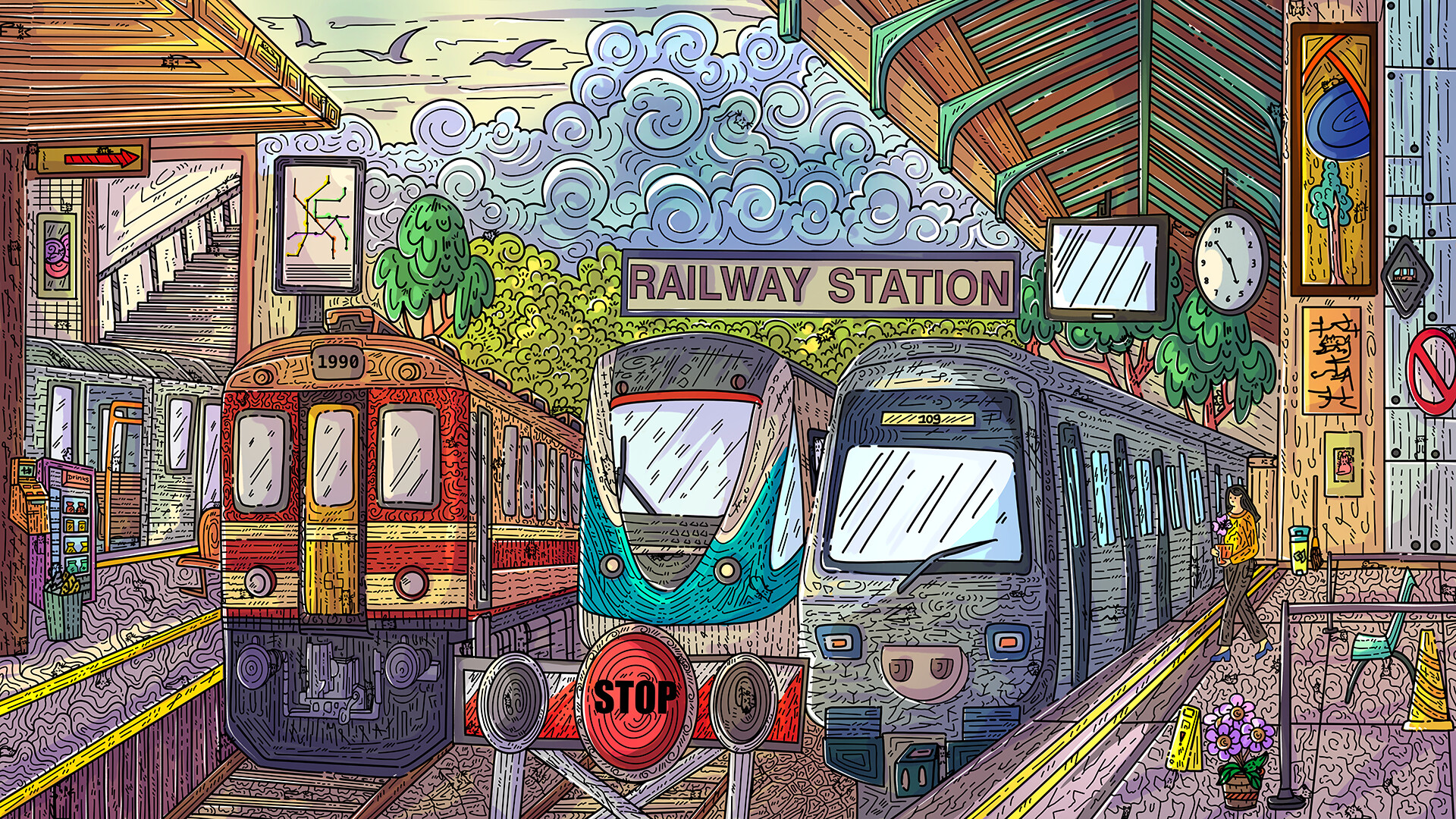 100 Railway Cats