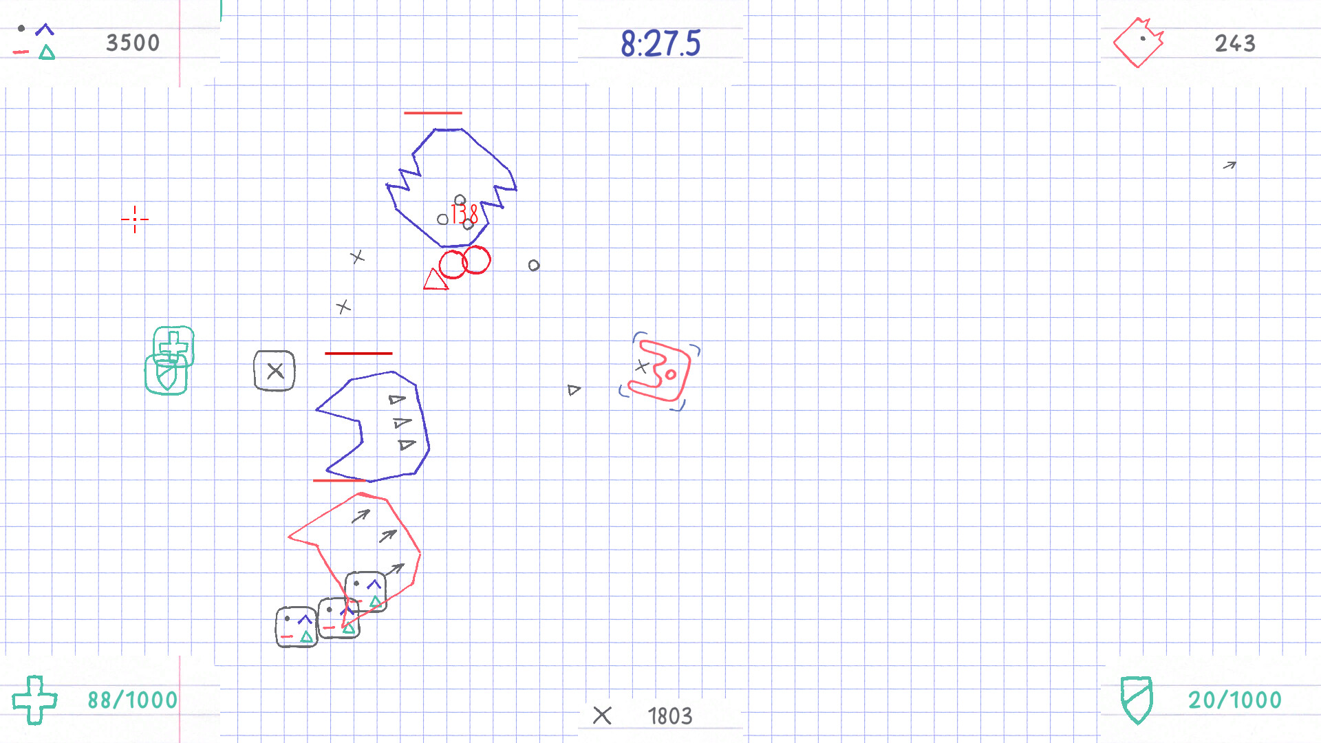 Squared Notebook Fight