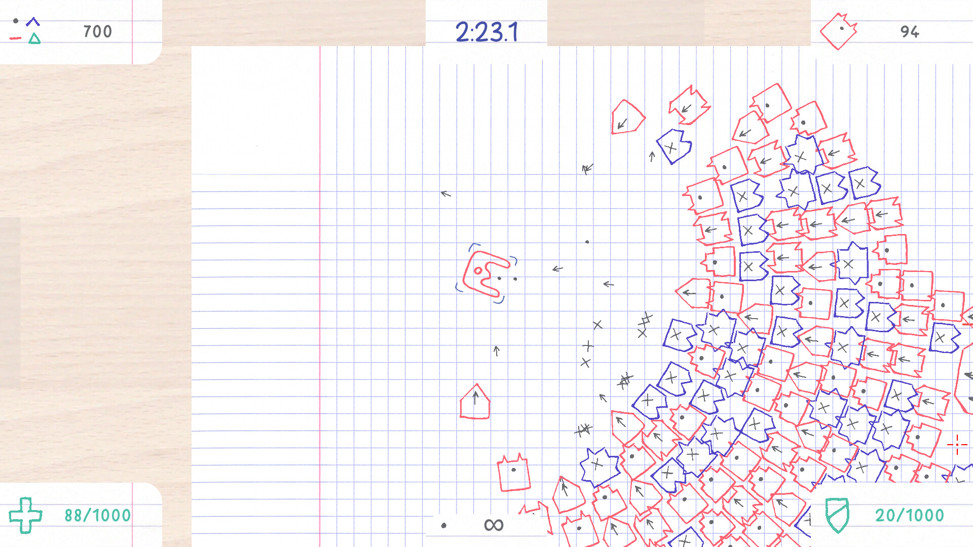 Squared Notebook Fight
