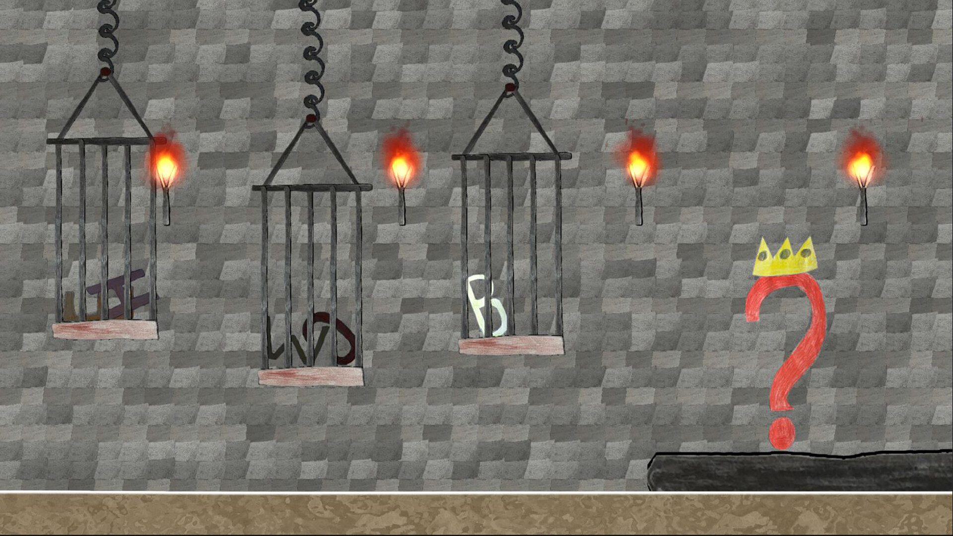 A Difficult Game About Letters
