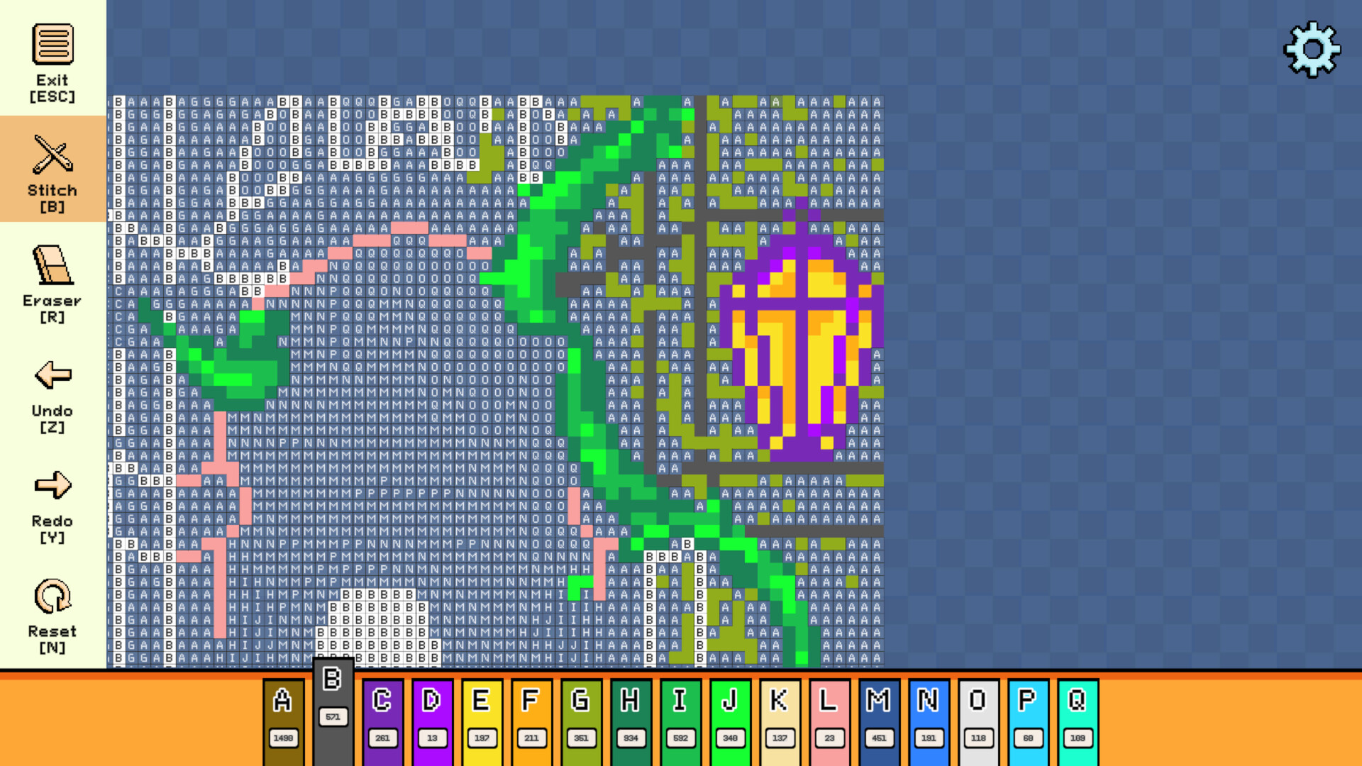 Pixel Cross Stitch: Color by Number – Enchanted Worlds Pack 3