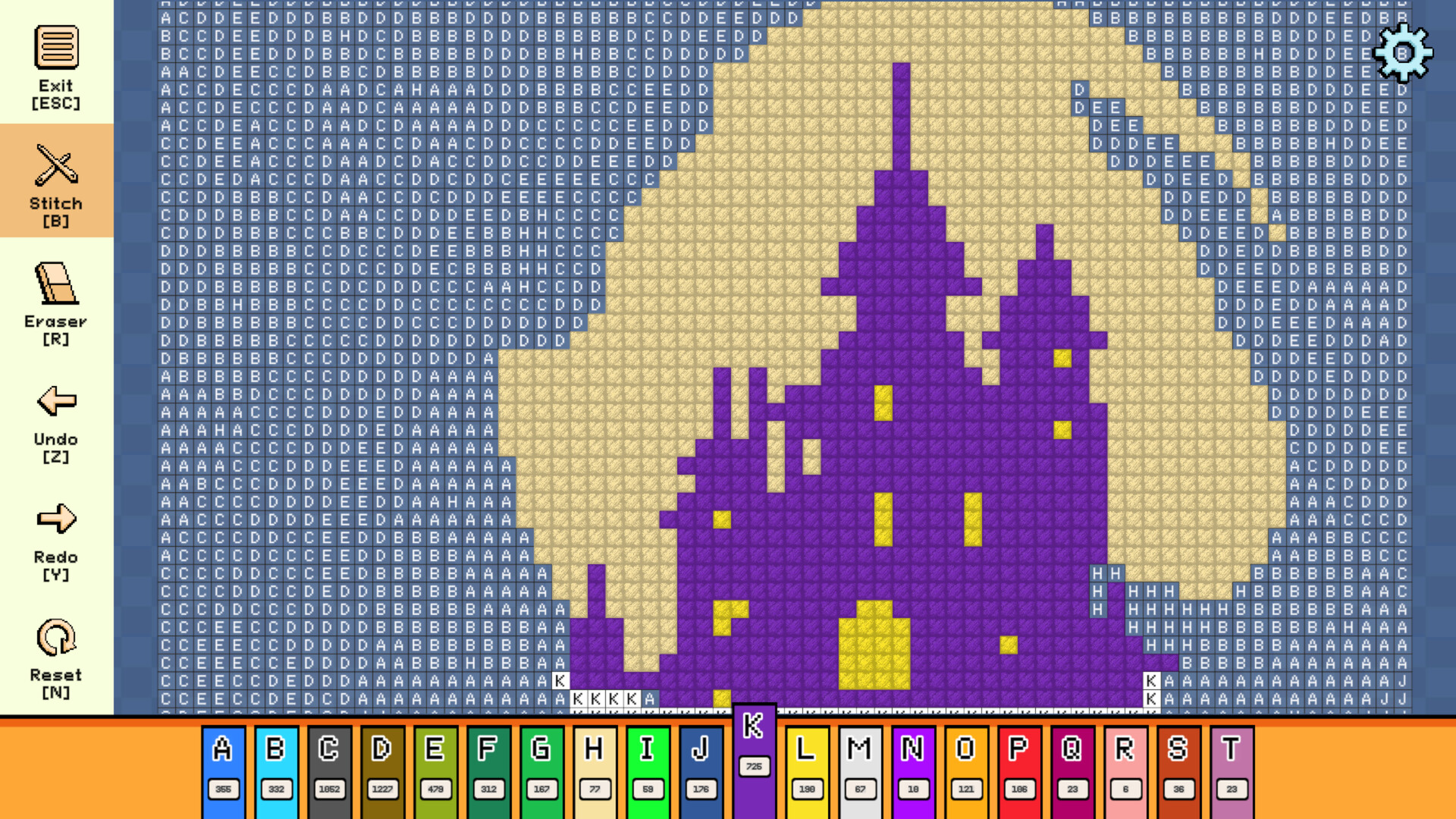 Pixel Cross Stitch: Color by Number – Enchanted Worlds Pack 3