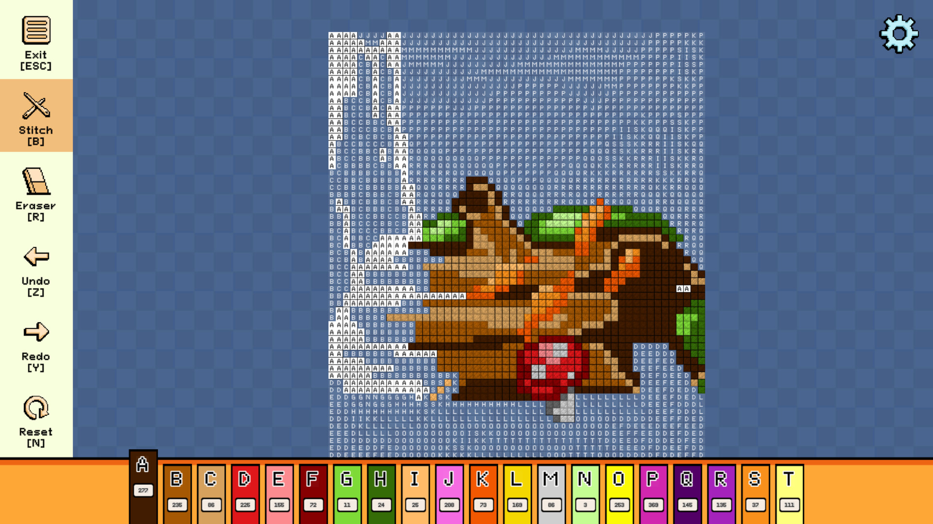 Pixel Cross Stitch: Color by Number – Autumn Pack 3