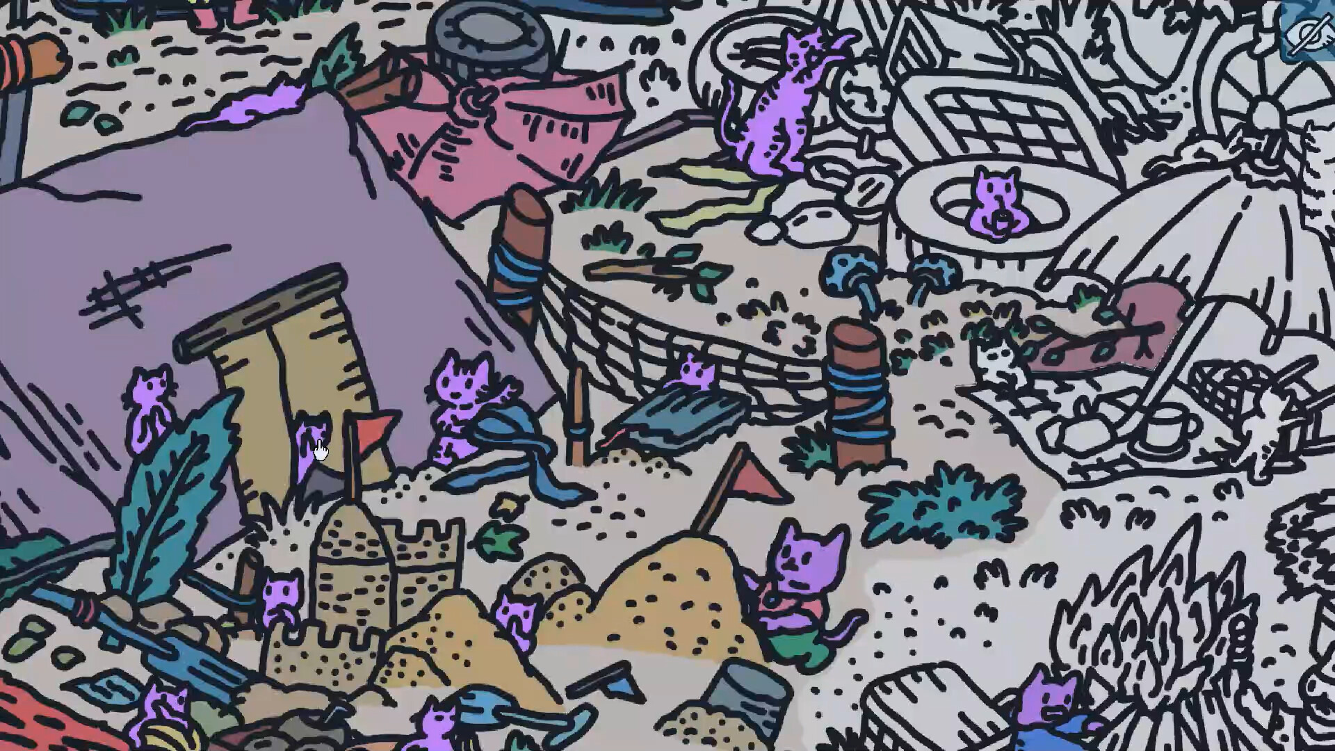 Hidden Cats In White Sand Village