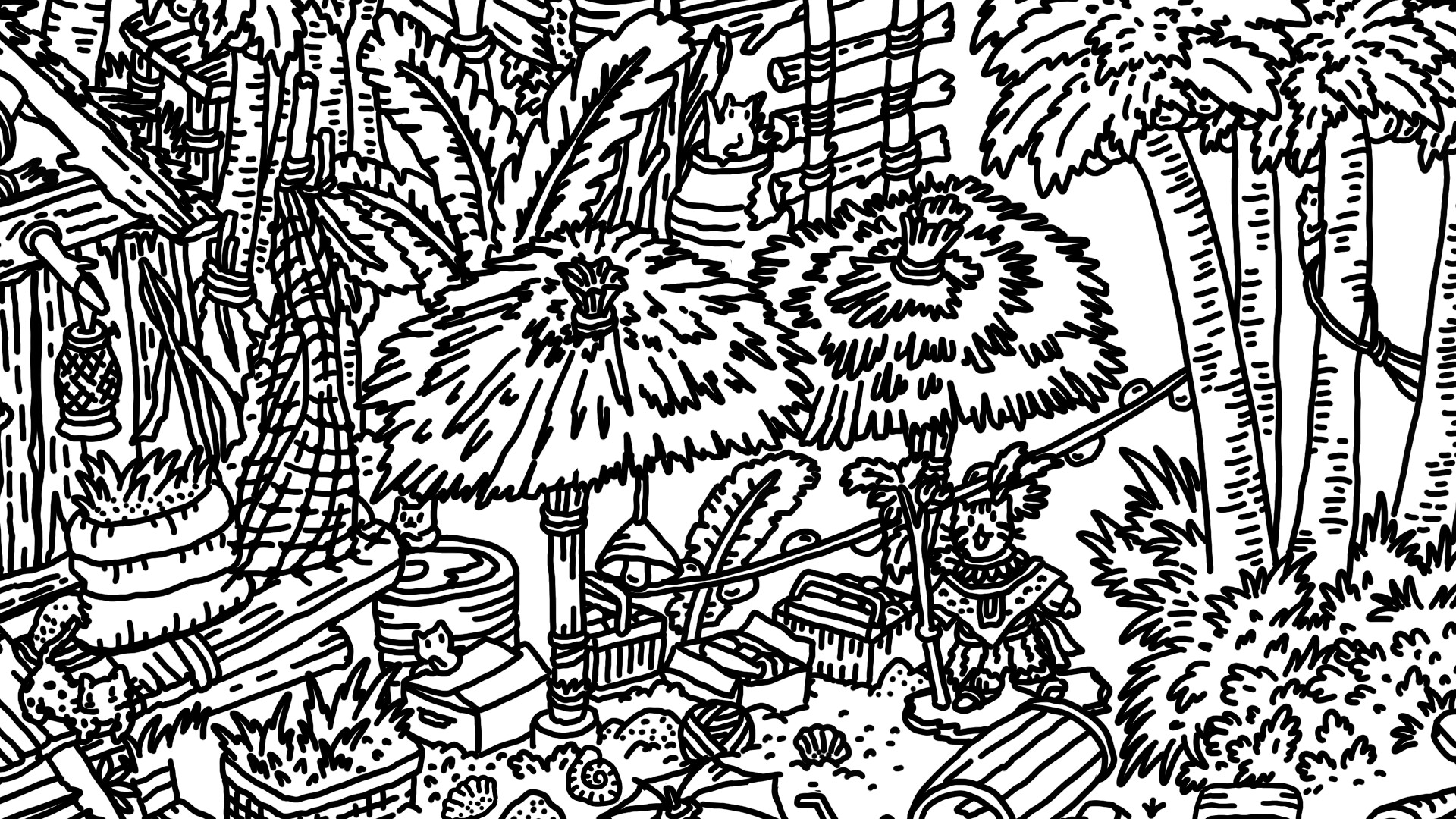 Hidden Cats In White Sand Village