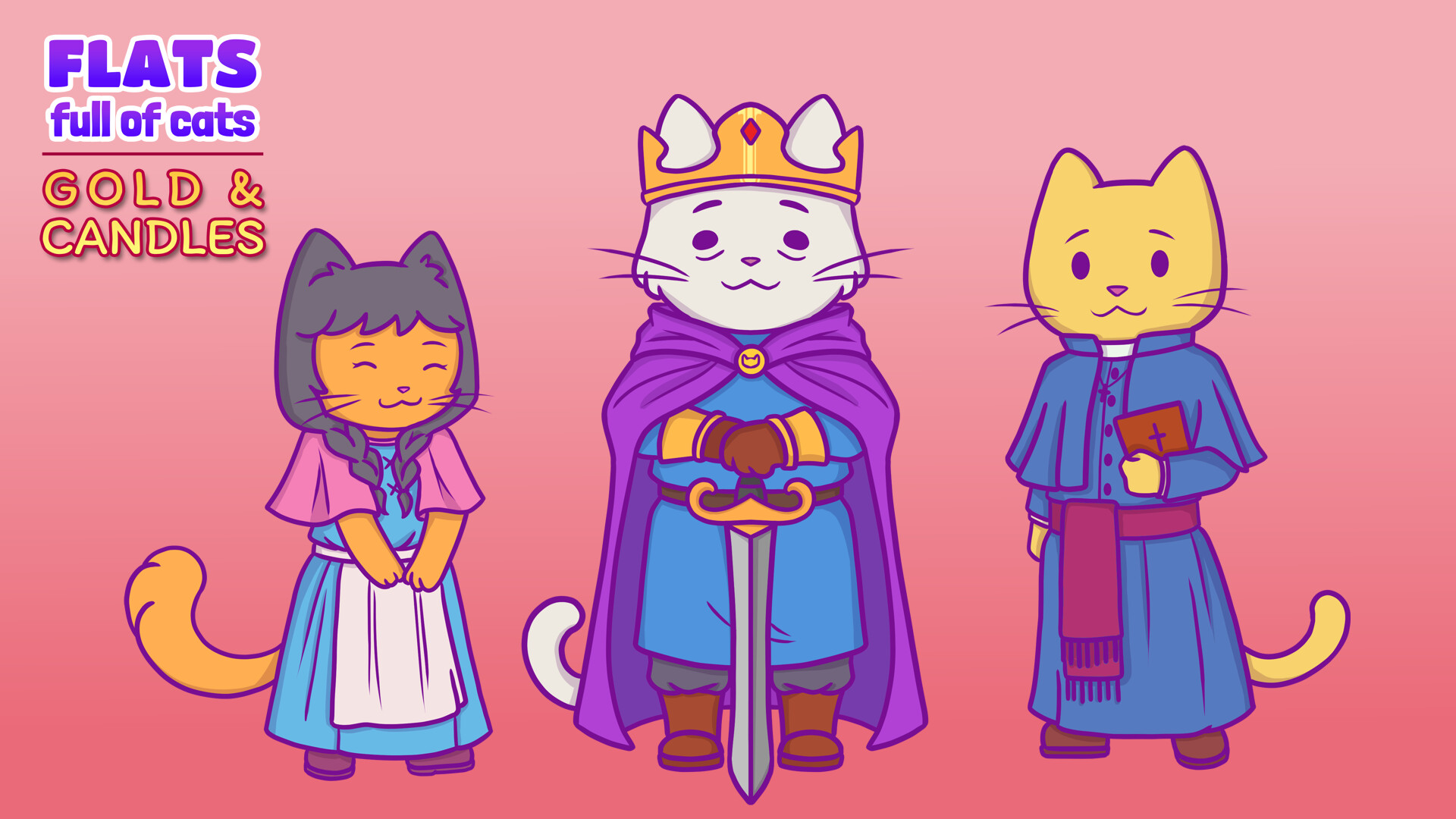 Flats Full of Cats: Gold &amp; Candles