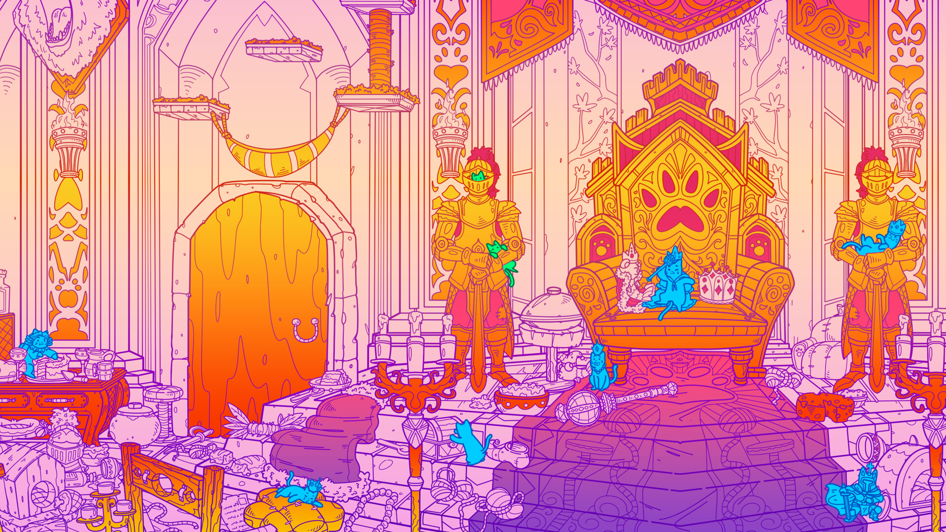 Flats Full of Cats: Gold &amp; Candles