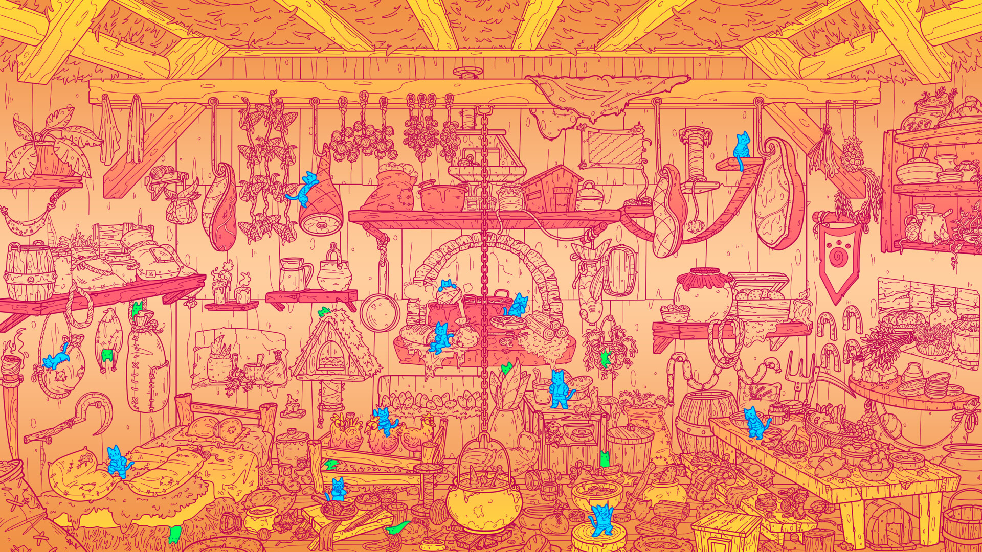 Flats Full of Cats: Gold &amp; Candles