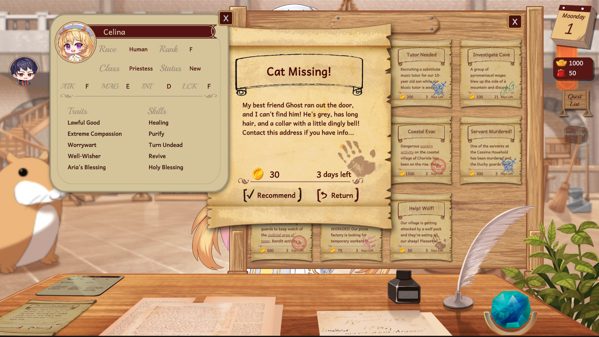 Adventure Guild Receptionist