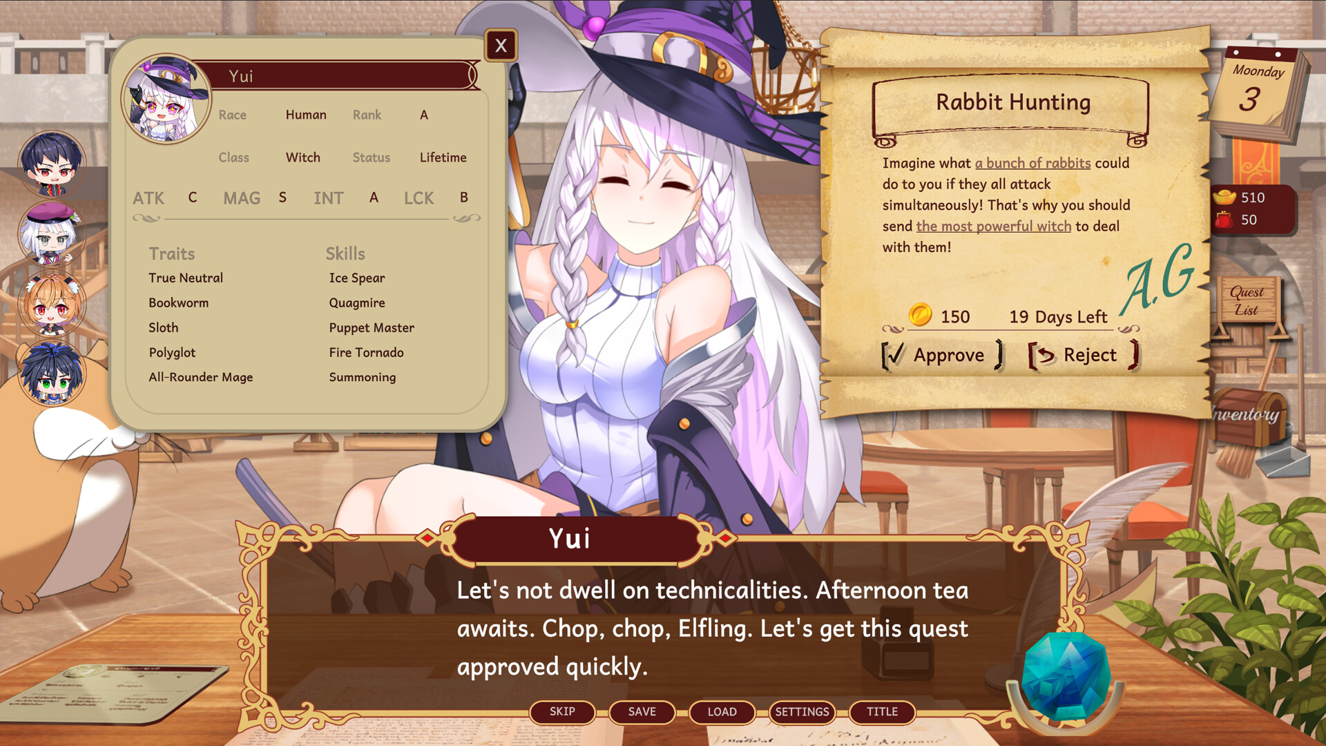 Adventure Guild Receptionist