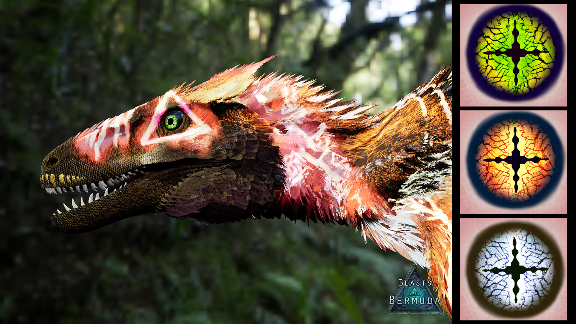 Beasts of Bermuda: Utahraptor Supporter Warpaint