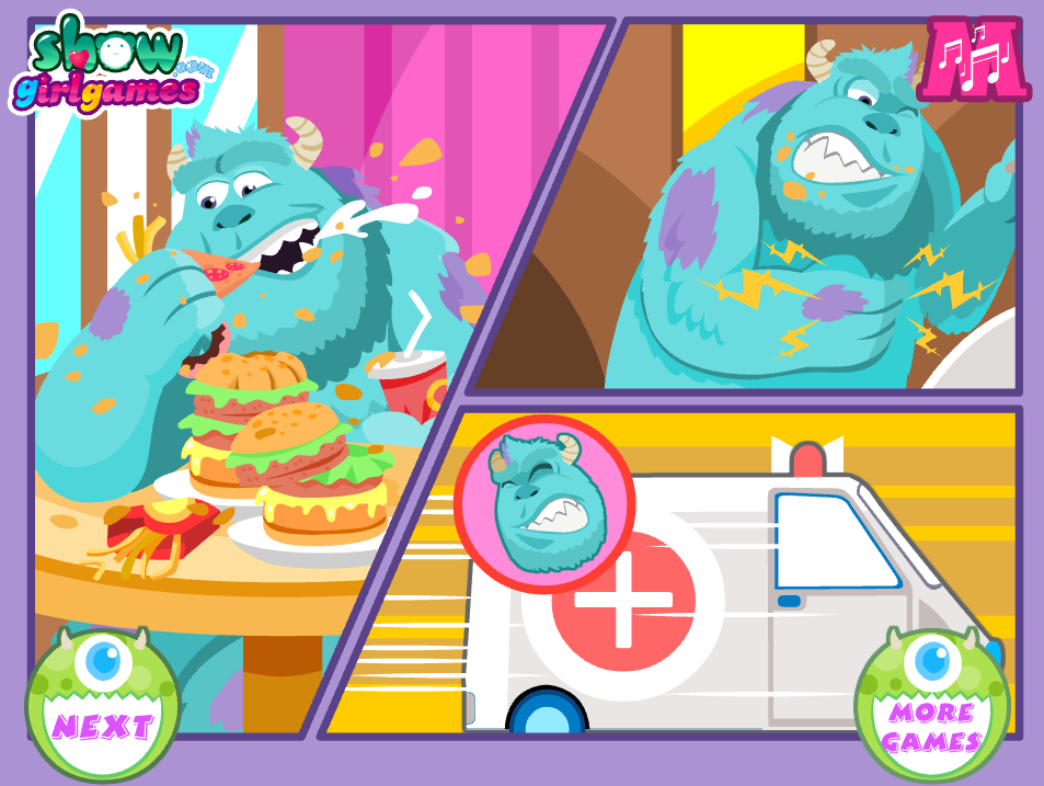 Monsters James P. Sullivan Stomach Doctor