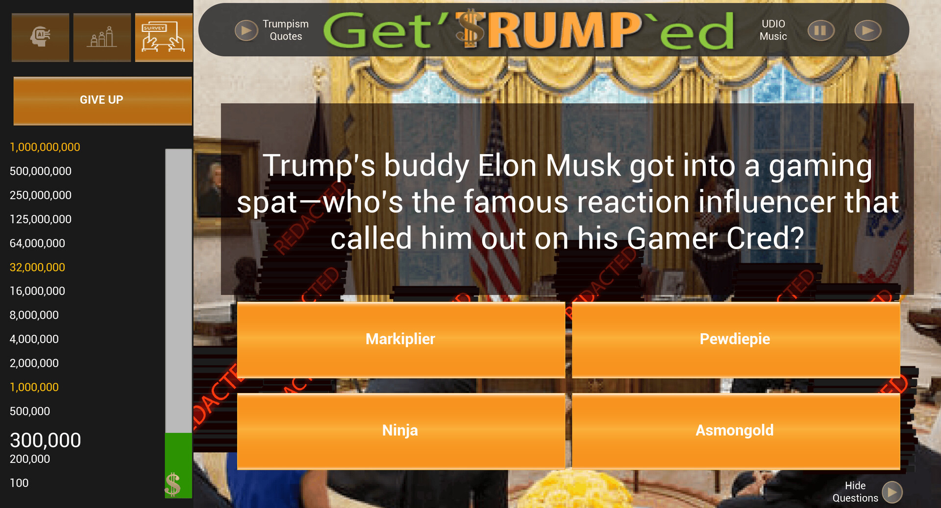 Get’Trump’ed Trivia